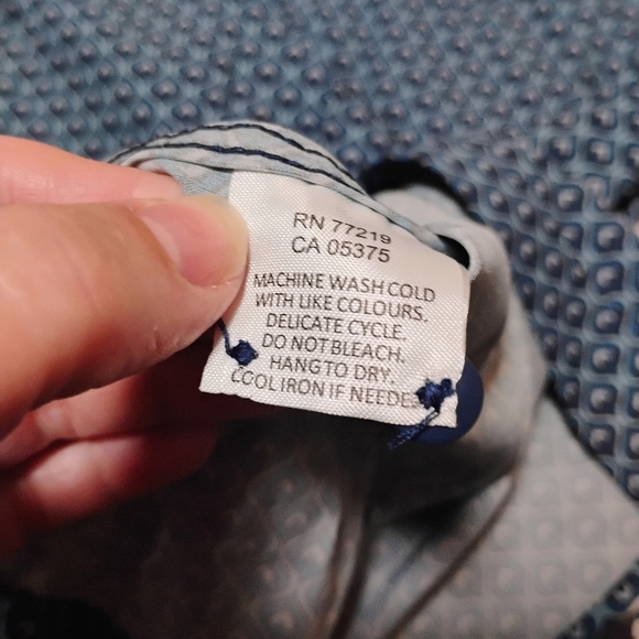 Pronto Uomo Blue Patterned Button Down Shirt - Picture 7 of 8